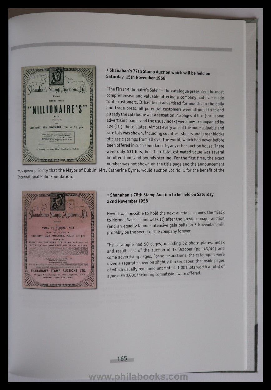 Maassen, W., Dr. Paul Singer & the History of Shanahan Auctions. F ...