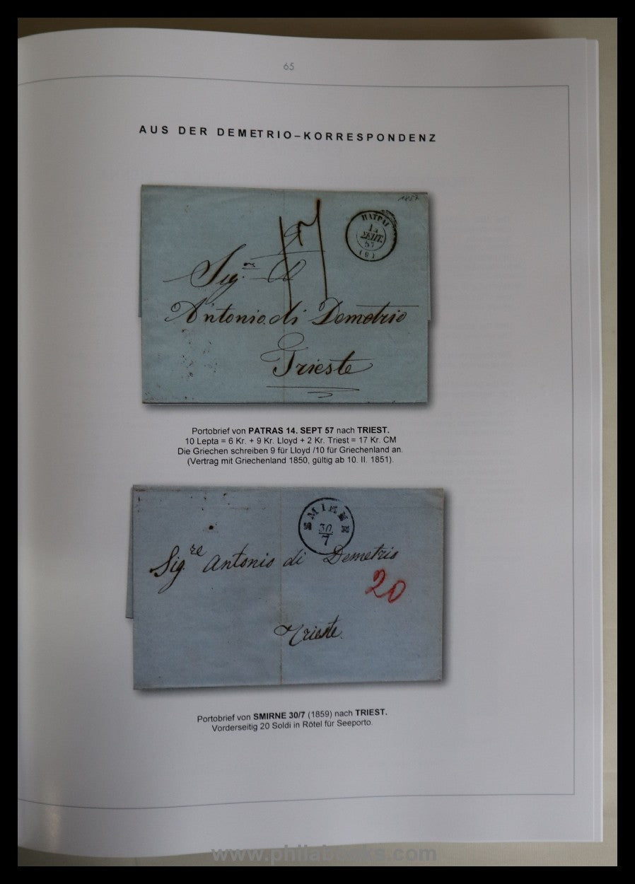 Schindler, W., Die Österreichische Post in der Levante, 200 Jahre  ...
