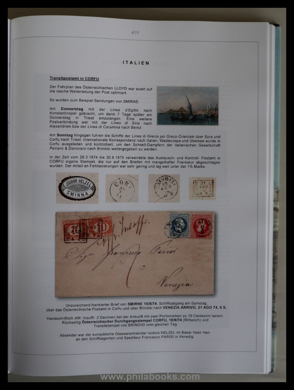 Schindler, W., Die Österreichische Post in der Levante, 200 Jahre  ...