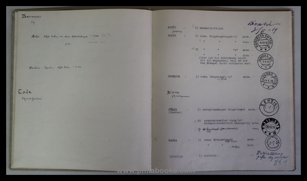 Prov. Stempel Lettlands, ein hoch-interessanter Archivfund einer D ...