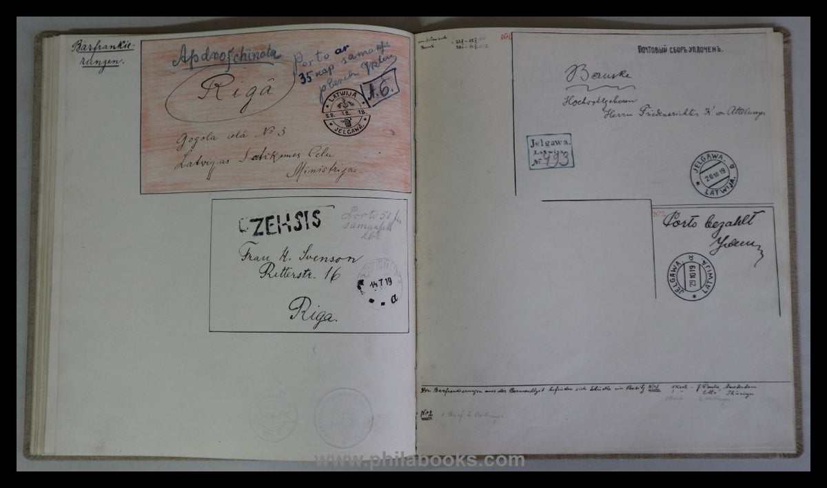 Prov. Stempel Lettlands, ein hoch-interessanter Archivfund einer D ...