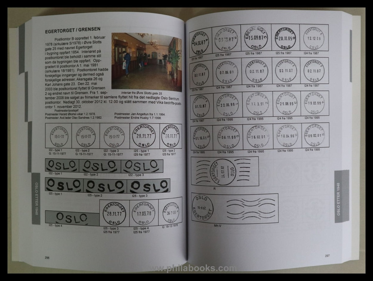 Johansen, K.A., Poststeder I Oslo 1647-2018, 2019, Katalog der Pos ...