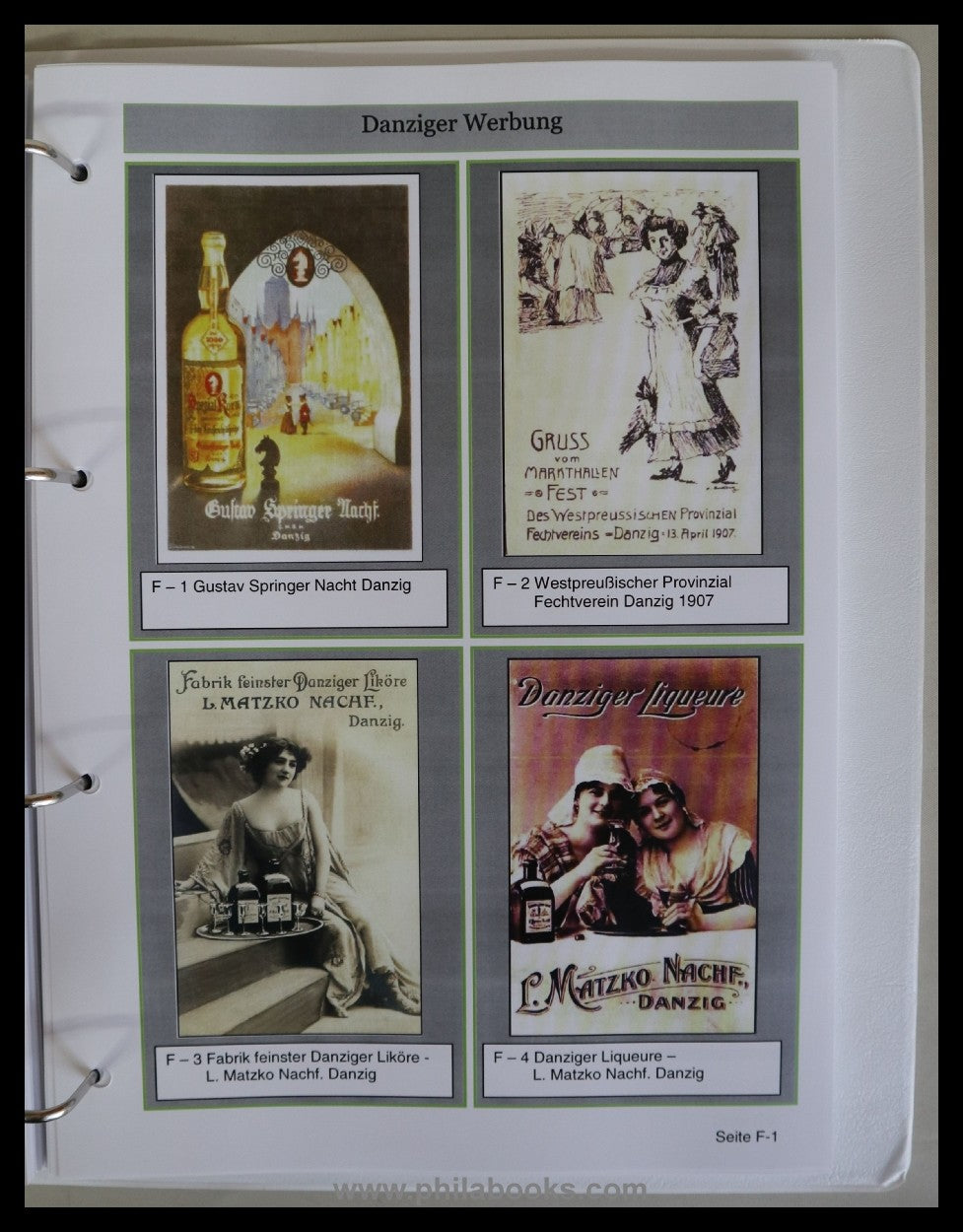 ArGe Danzig/ Klaus Woff/Dieter Quade Danzig Katalog Band 6: Sonder ...