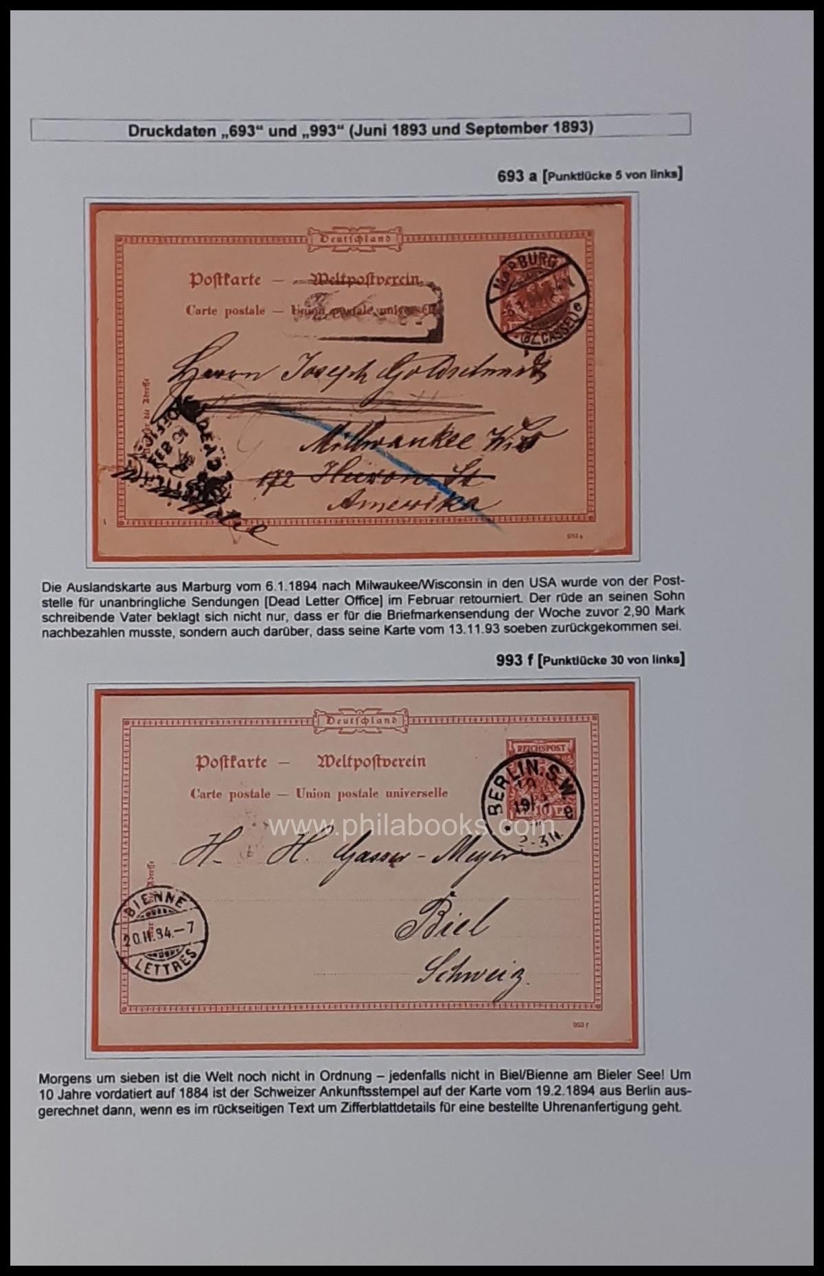Frech, Hanspeter: Die Auslandspostkarte der Ausgabe 1890-1898, Aus ...