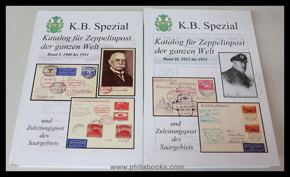 KB Spezial, catalogue for Zeppelin mail from all over the world and train control ...