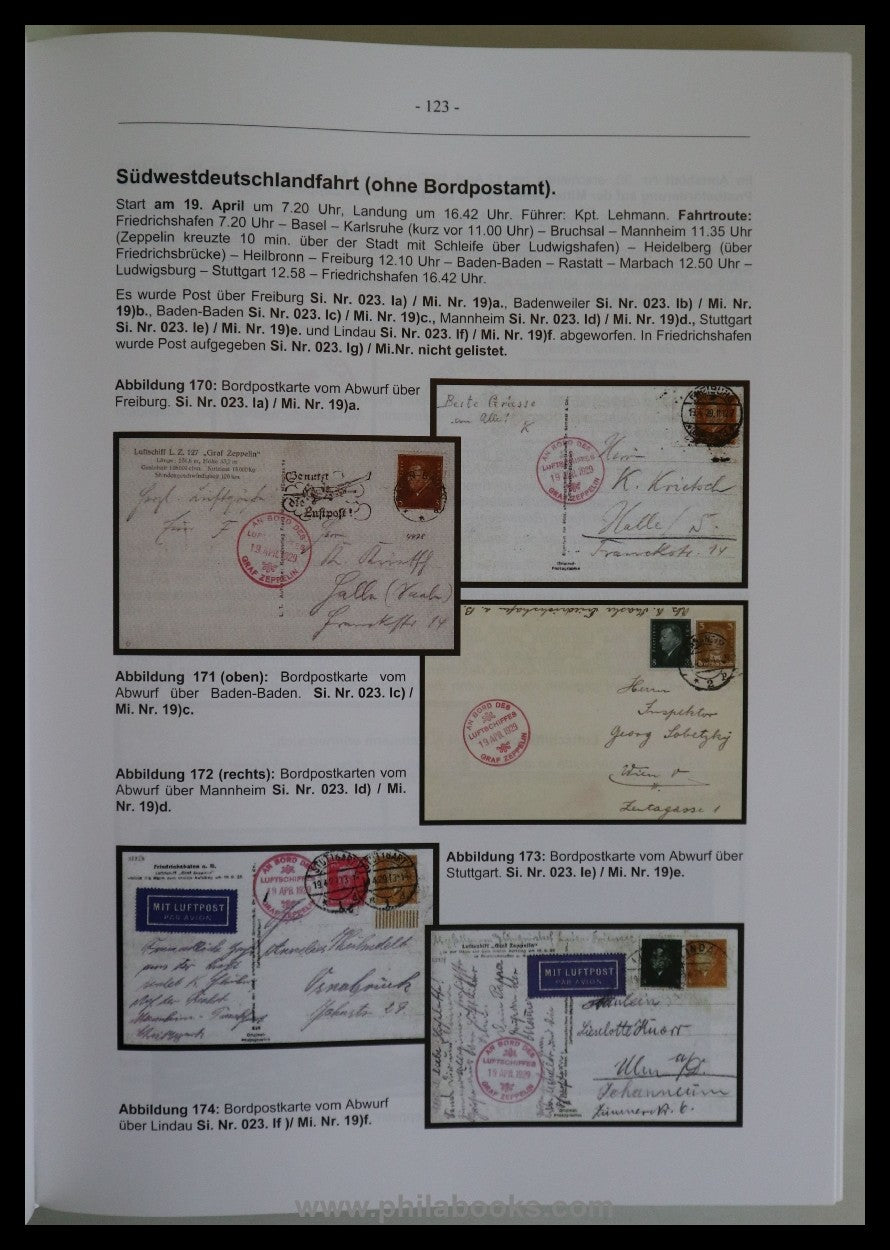 KB Spezial, catalogue for Zeppelin mail from all over the world and train control ...