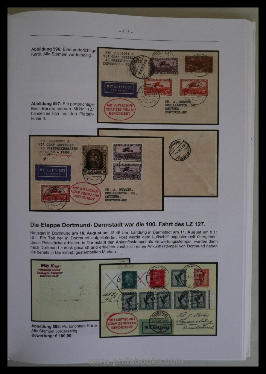 KB Spezial, catalogue for Zeppelin mail from all over the world and train control ...