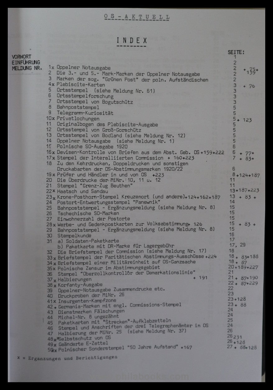 Ritter, R., OS - Aktuell, Meldungen, Fragen und Antworten zur Ober ...