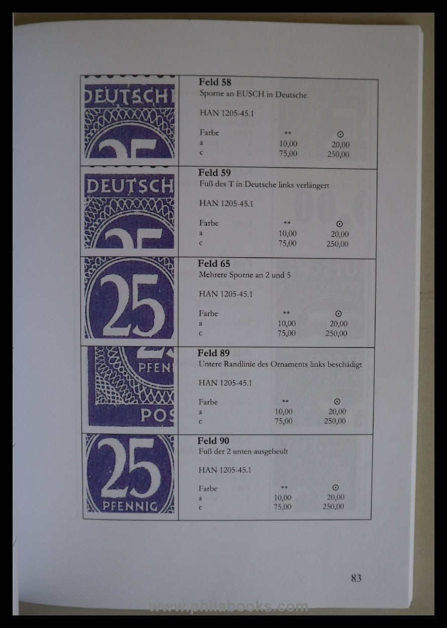 Ostermann, Dr. A., Plattenfehler-Katalog, Alliierter Kontrollrat 1 ...