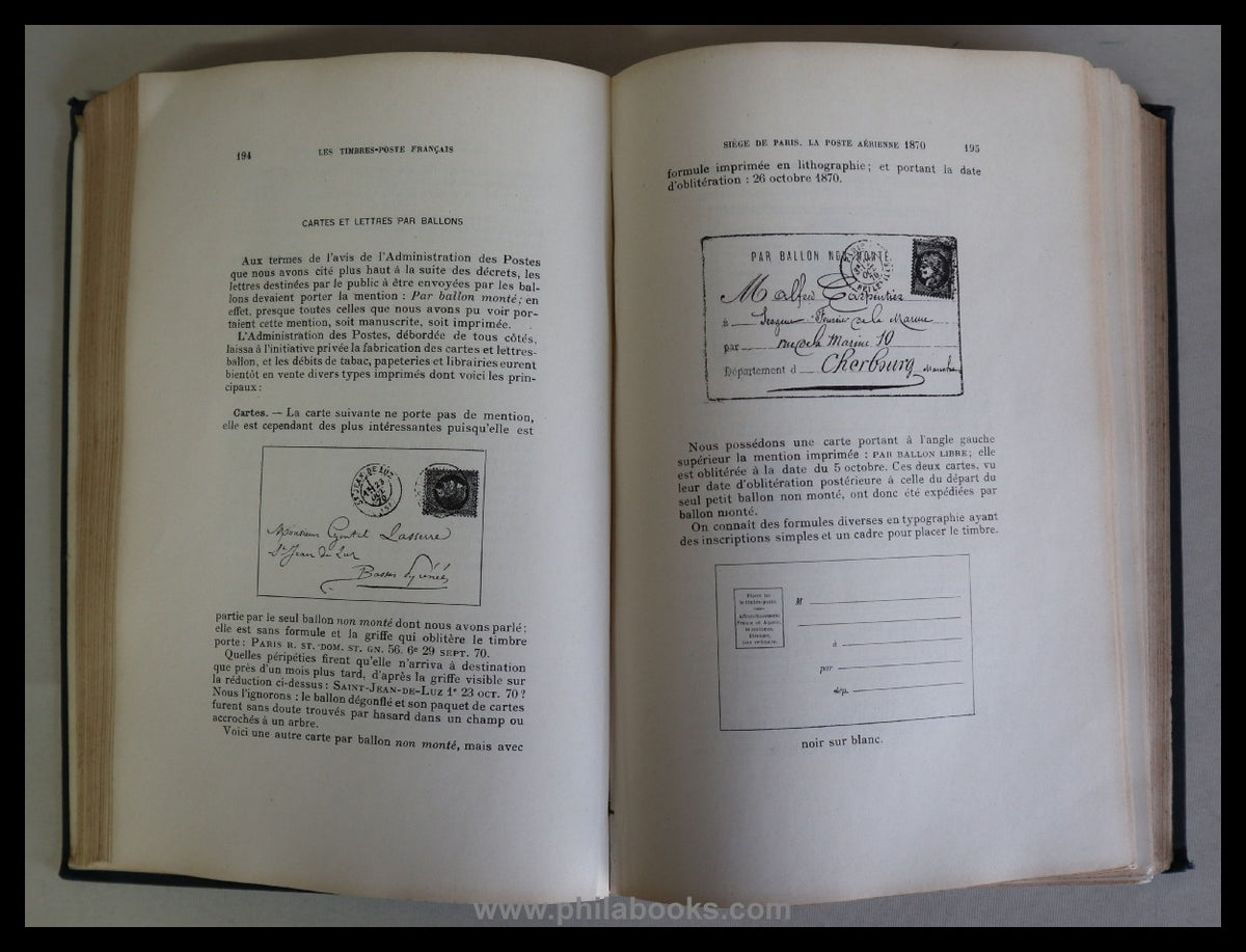Maury, A., Histoire des Timbres-Poste Francais, Enveloppes, Bandes ...