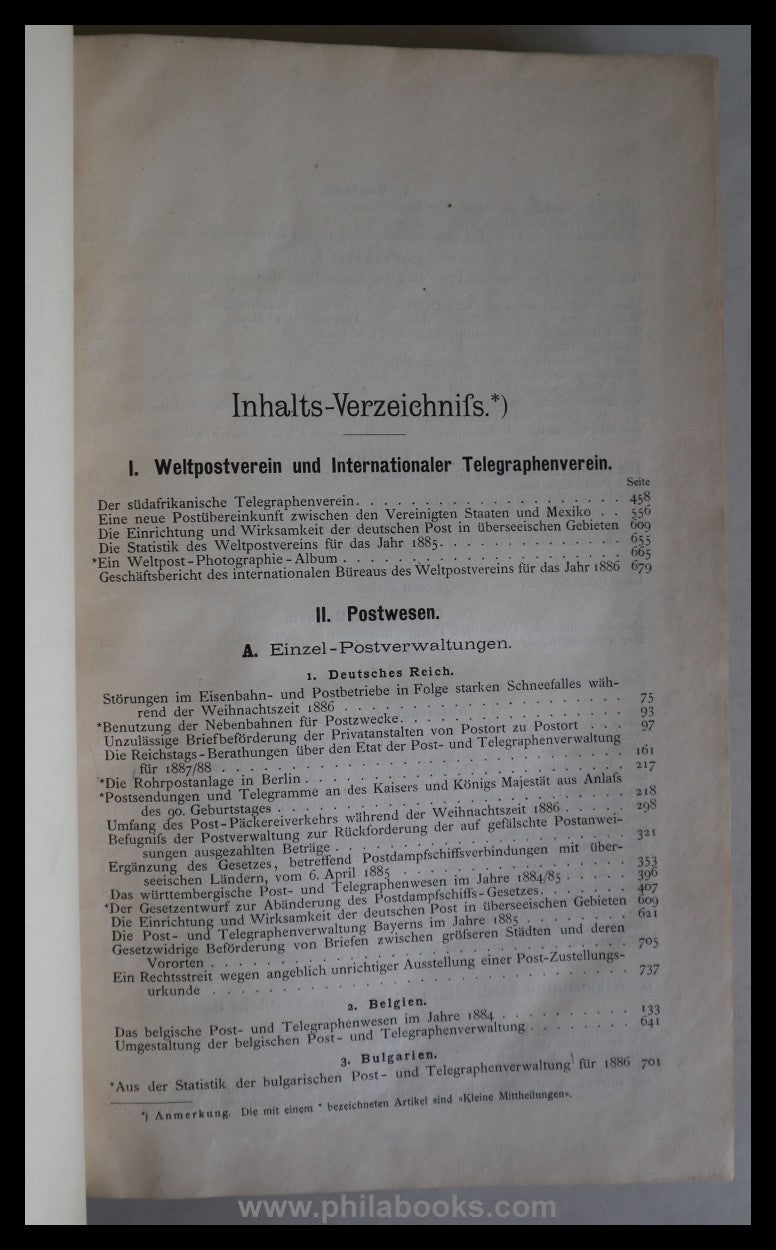 1887, Archiv für Postgeschichte und Telegraphie, Beihefte zum Amts ...