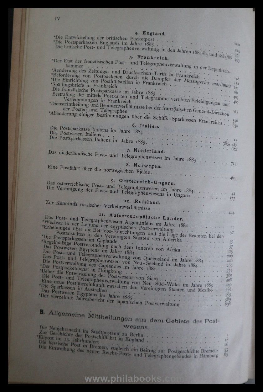 1887, Archiv für Postgeschichte und Telegraphie, Beihefte zum Amts ...