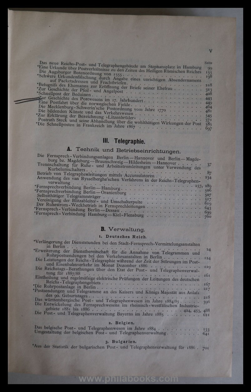 1887, Archiv für Postgeschichte und Telegraphie, Beihefte zum Amts ...