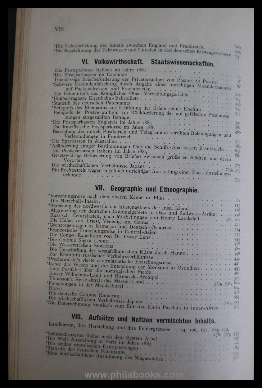 1887, Archiv für Postgeschichte und Telegraphie, Beihefte zum Amts ...