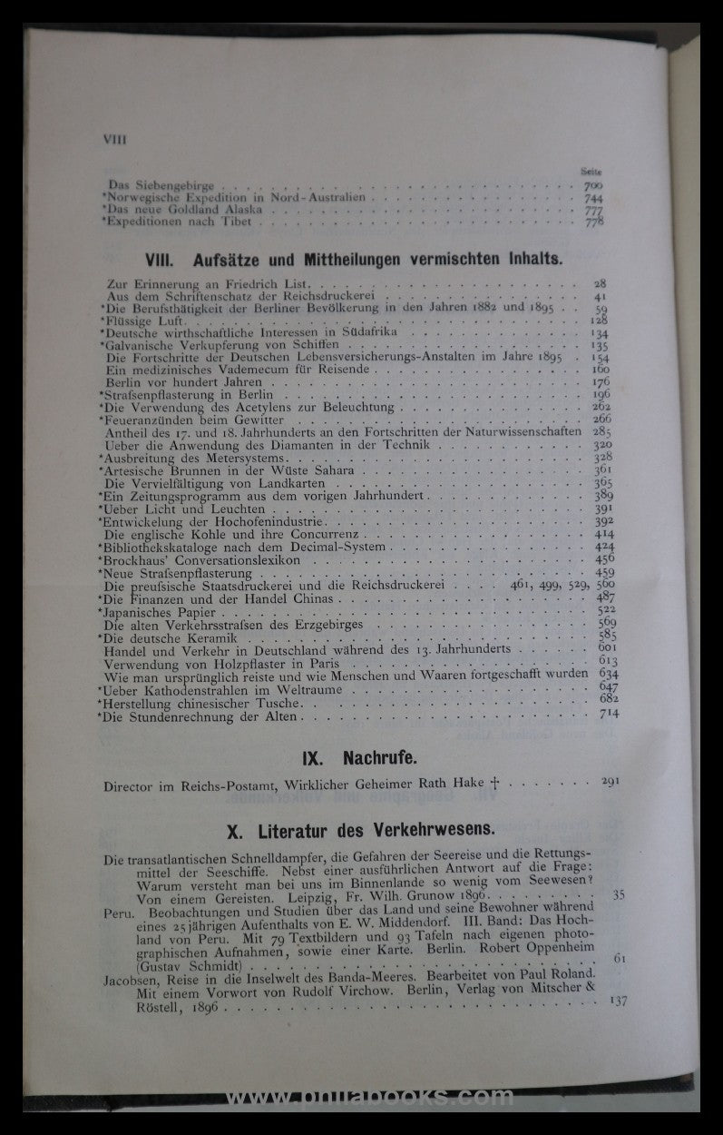 1897, Archiv für Postgeschichte und Telegraphie, Beihefte zum Amts ...