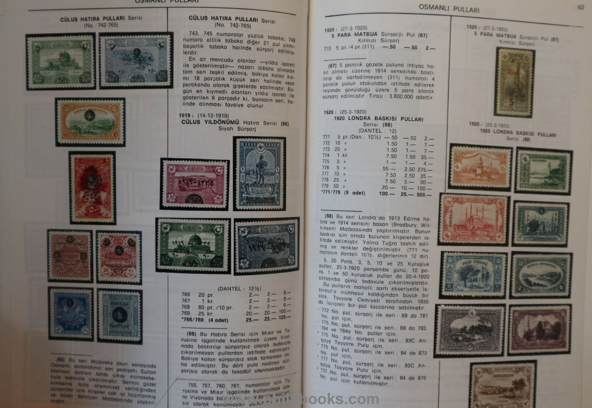 Pulhan, G.: Türk Pullari Catalog, Renkli Baski, Aralik, 1978, Far ...