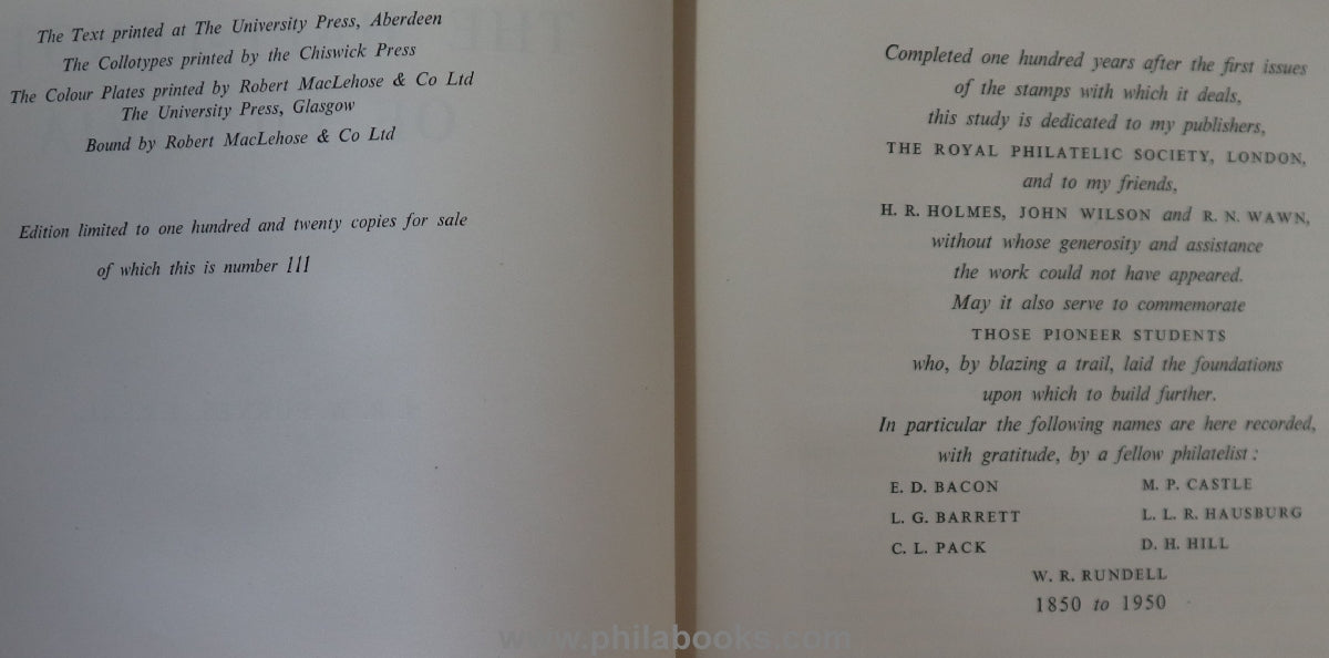 Purves, J.R.W., The Half Lenghts of Victoria, The Royal Philatelic ...