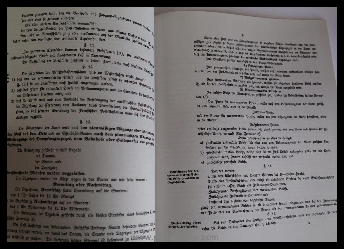 Regulations on the expedition procedure of the Prussian Postal Service...