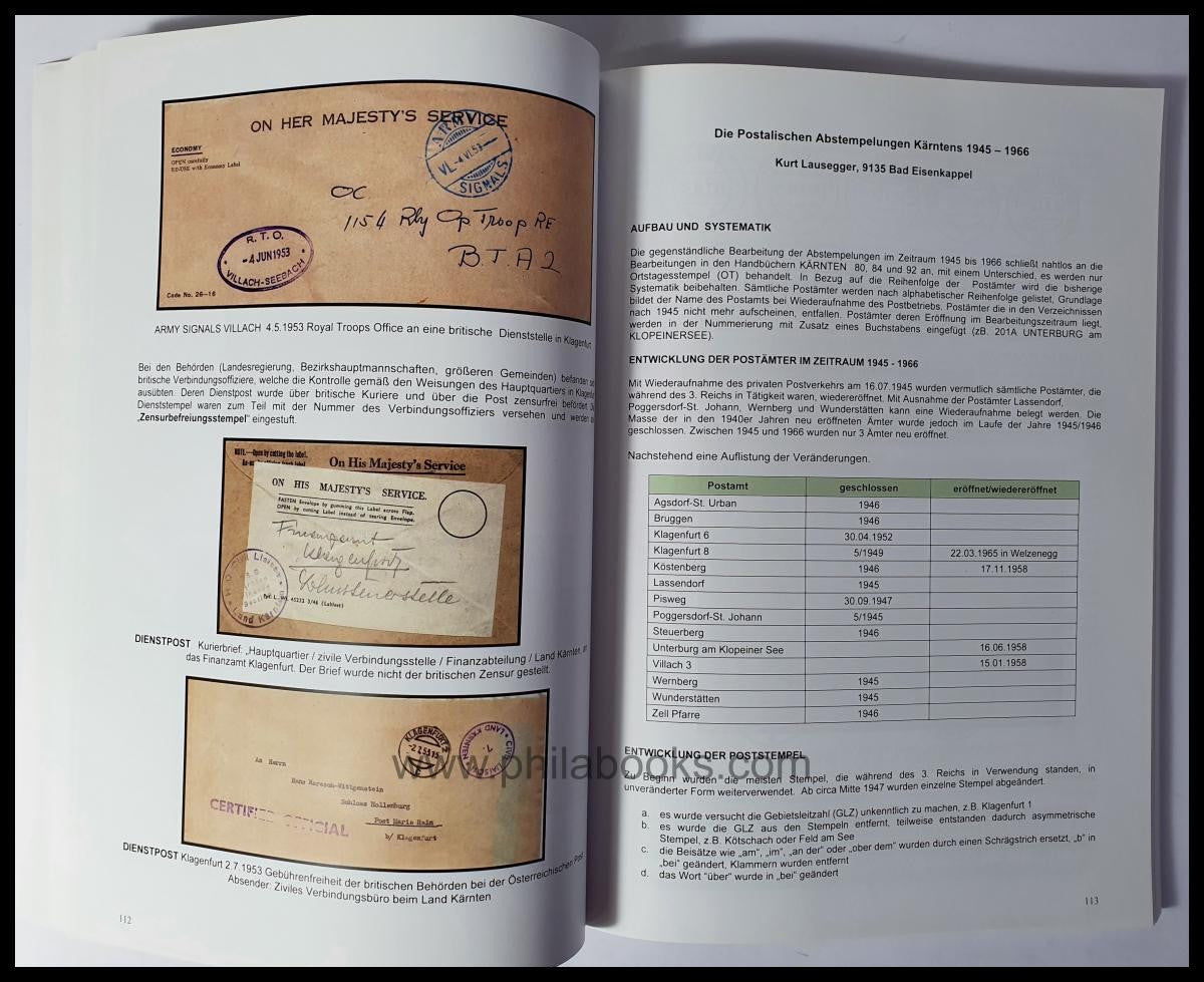 Kärntner Philatelistenclub(Hrsg.), Handbuch Kärnten '14, Fachbuch  ...