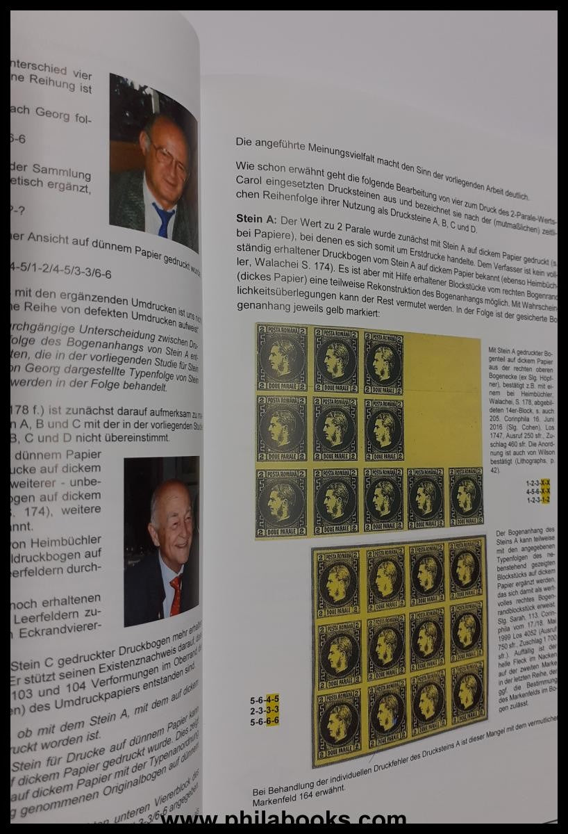 Gmach, Dr. G., Rumänische Steindrucke: Zwei Parale schwarz auf gel ...
