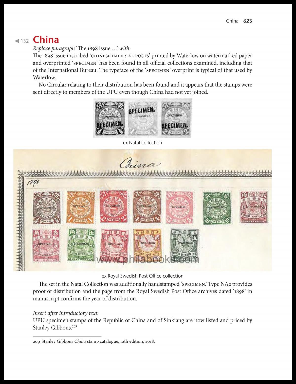 Bendon, J., UPU Specimen Stamps 1878-1961 Supplement, 2021, Nachtr ...