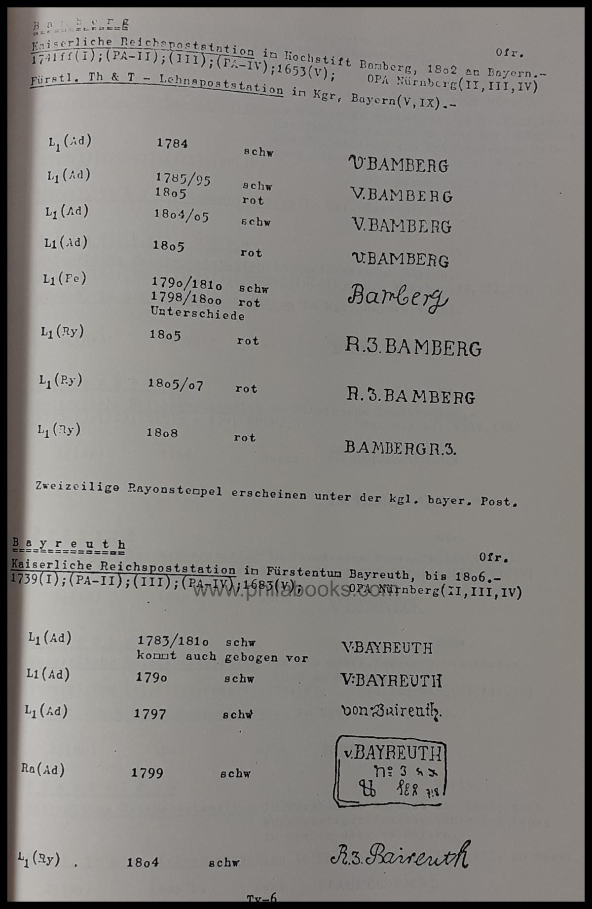 Münzberg W., Thurn und Taxis in Bayern, Postanstalten und Poststem ...