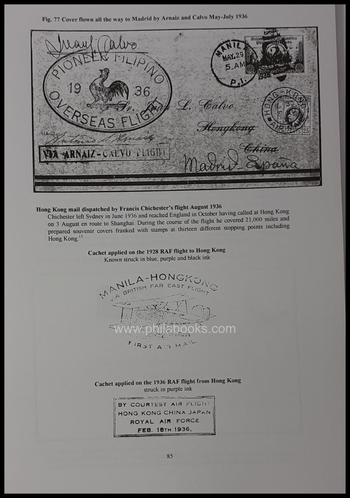 Crewe, D., Hong Kong Airmails 1924-1941, Hong Kong Study Circle, 2 ...