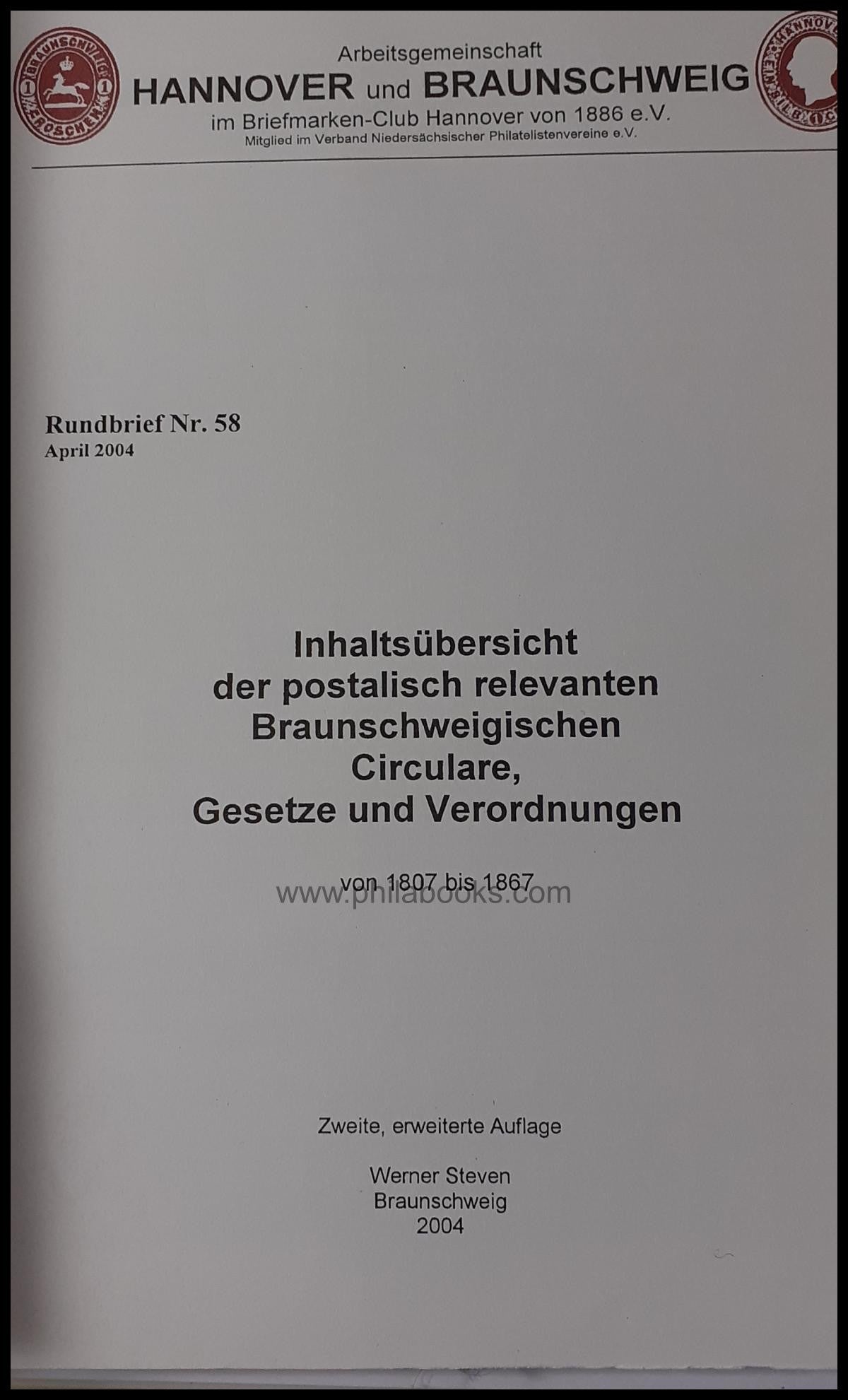 Arge Hannover, hier die Rundbriefe Nr 44-82 aus Dezember 1996 bis  ...