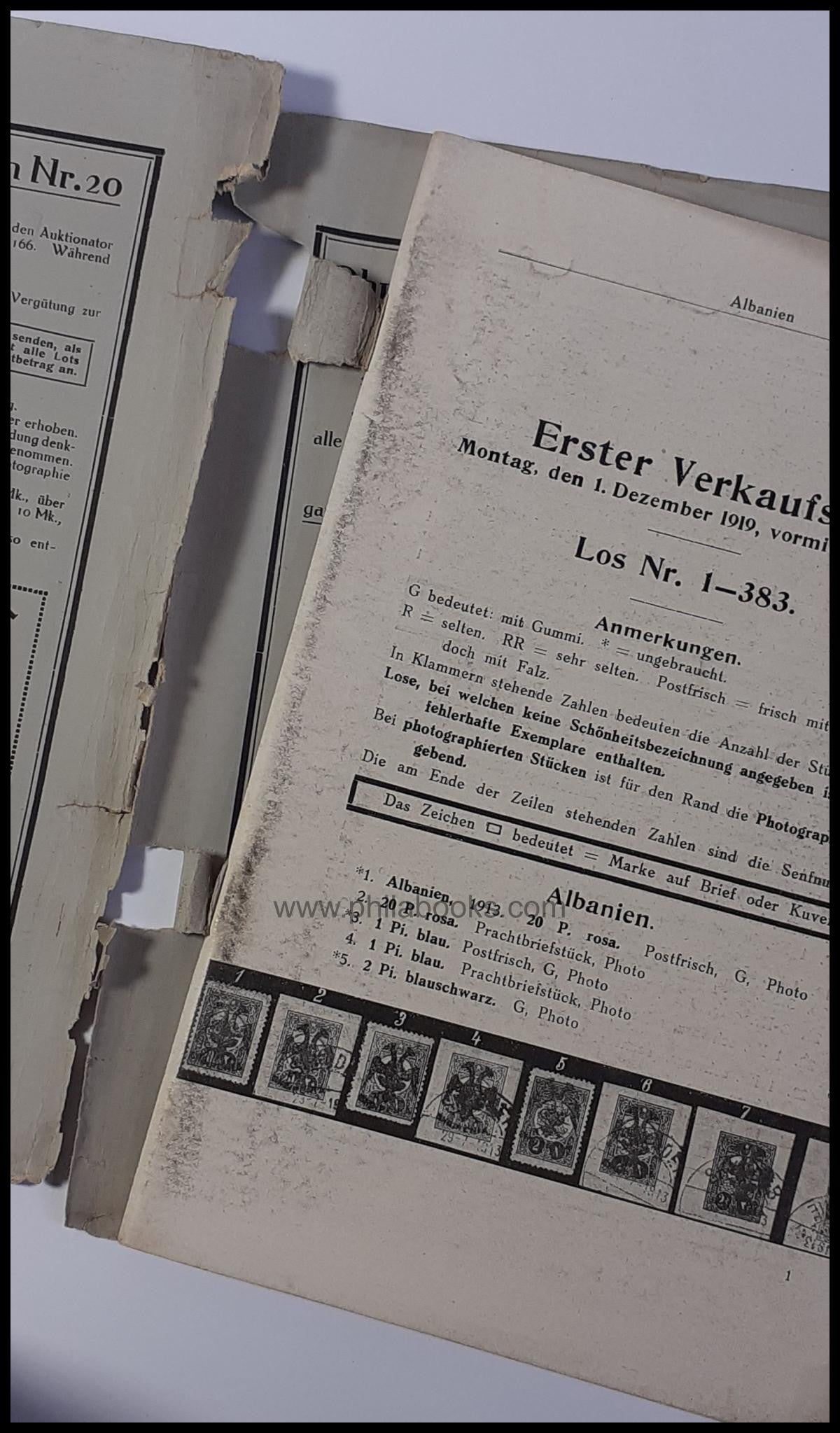 HeinrichKöhler, Auktion 020, 1919-12