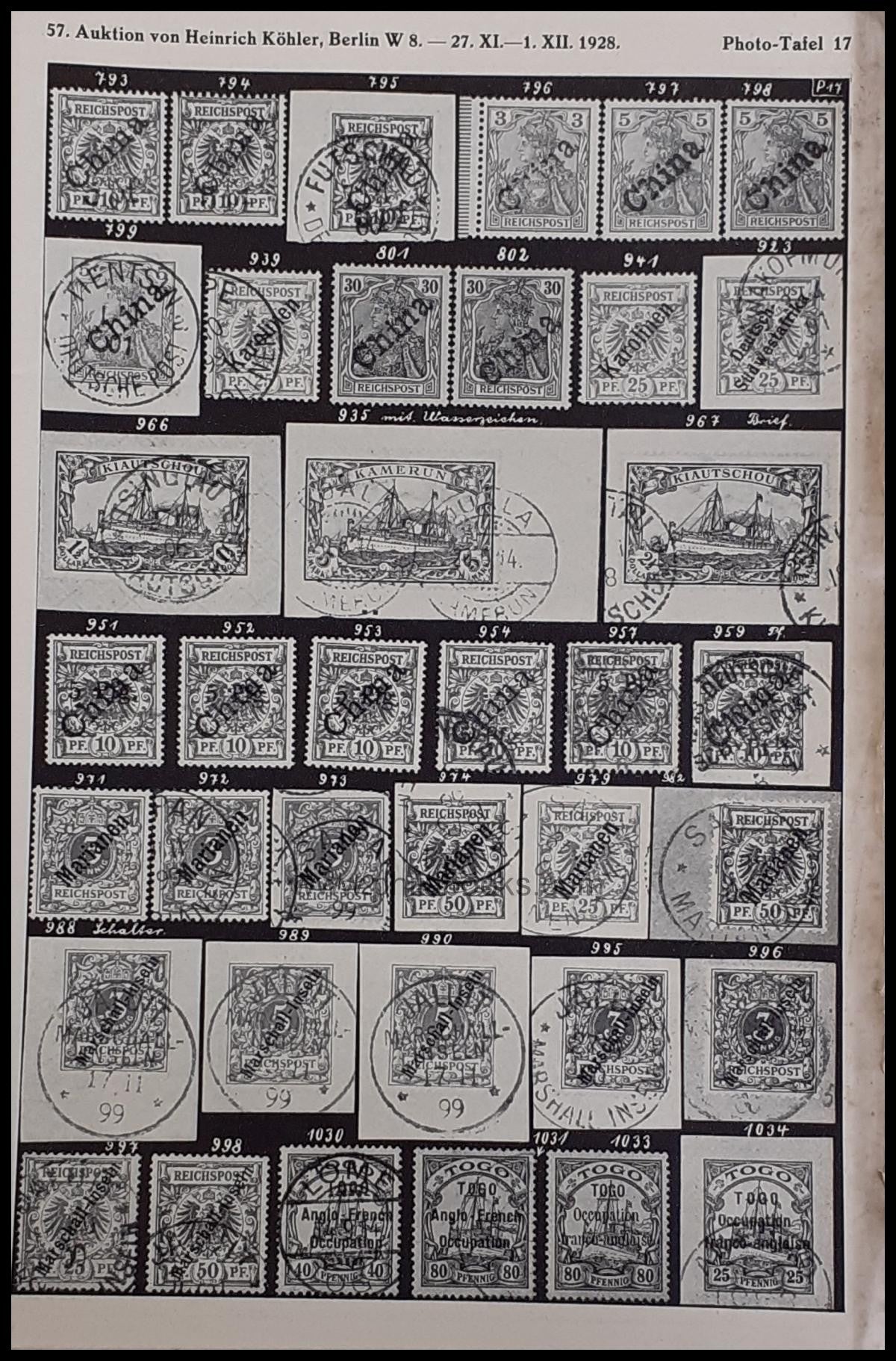 HeinrichKöhler, Auktion 057, 1928-11