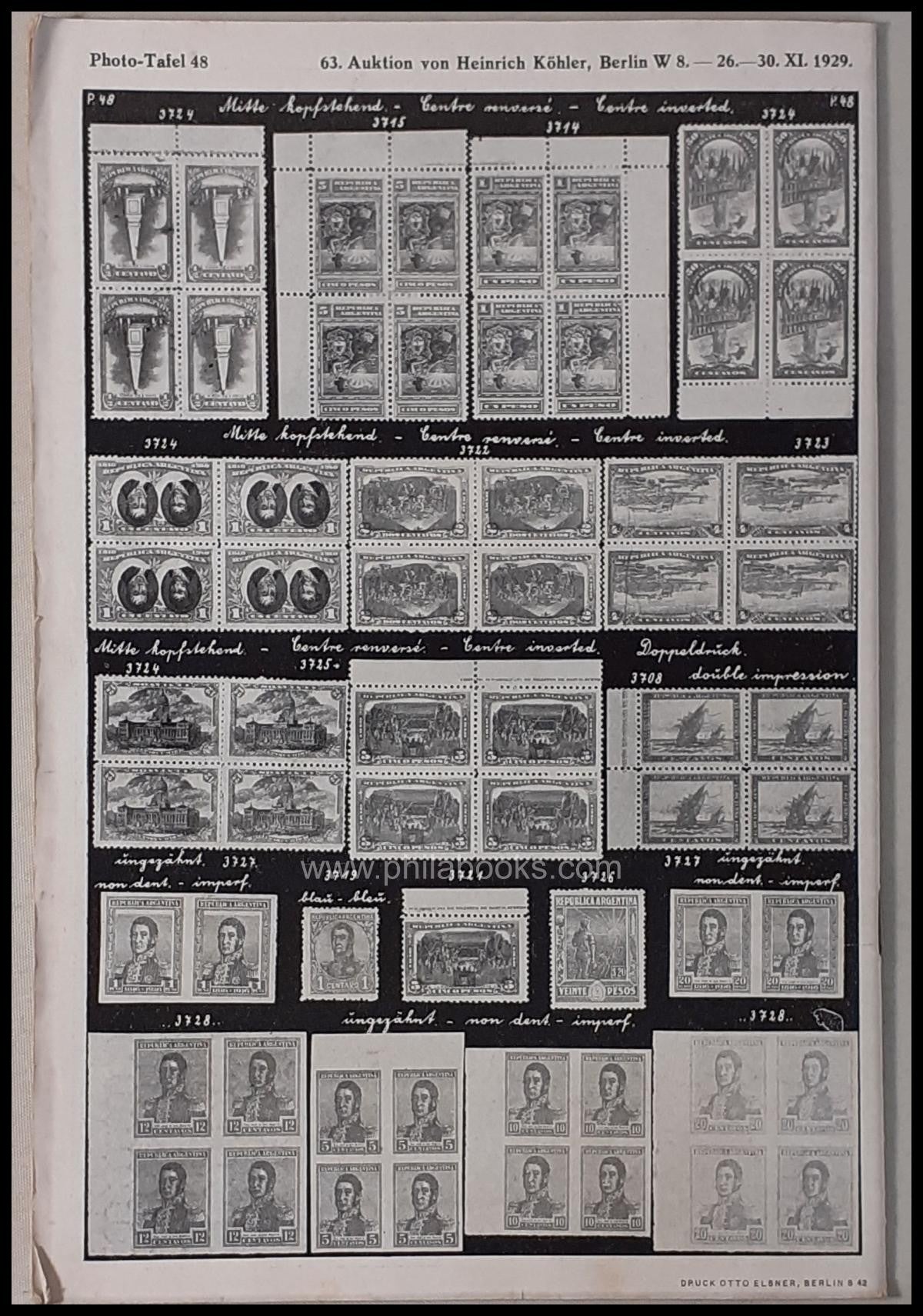 Heinrich Köhler, Briefmarken-Auktion Nr. 63, im Künstlerhaus Berli ...