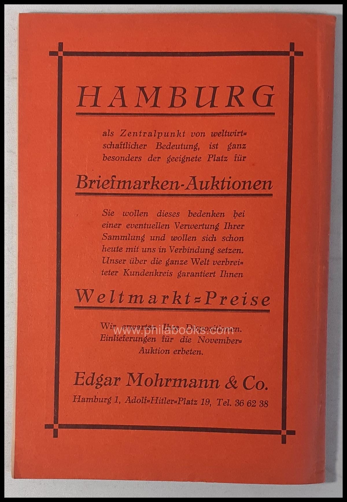 Mohrmann-München, Auktion 020, 1933-10