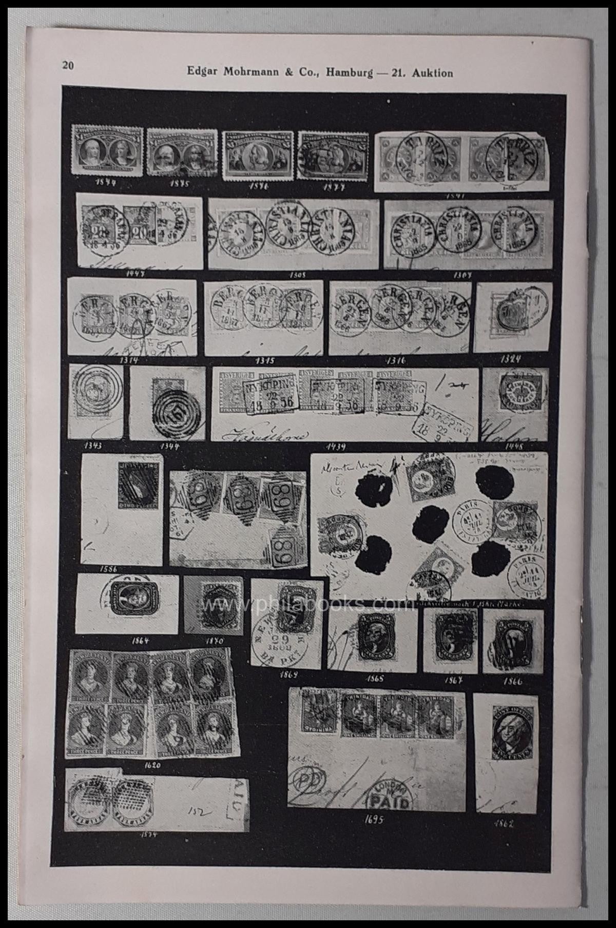 Mohrmann, Edgar: Katalog der 21. Auktion komplett mit Tafeln, 07.- ...