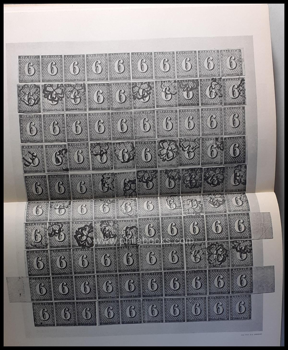 Zumstein, E., Handbook of the postage stamps of Switzerland with s ...