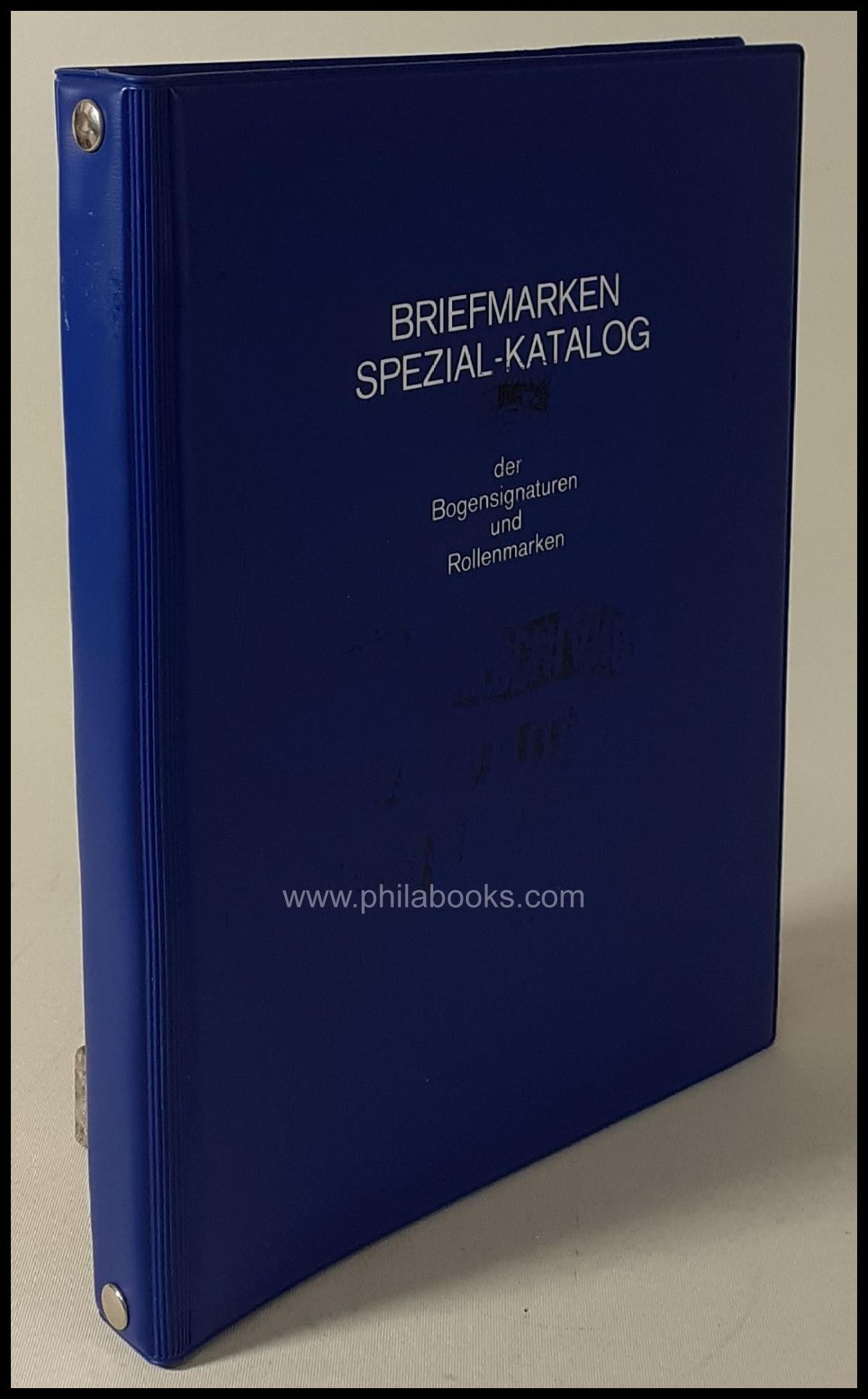 Schwarz Briefmarken-Spezialkatalog der Bogensignaturen und Rollenm ...