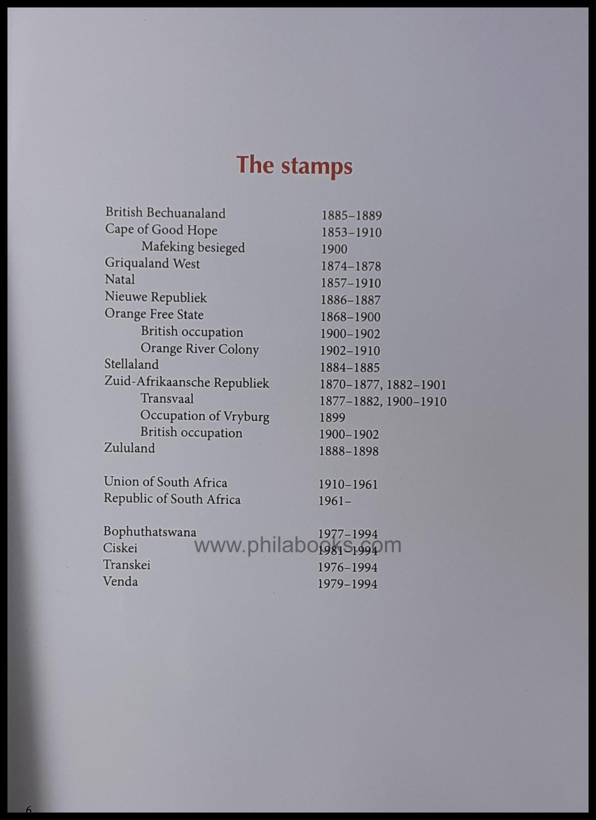 Birken, A., Philatelic Atlas of South Africa, 2014, 12 pages on ...