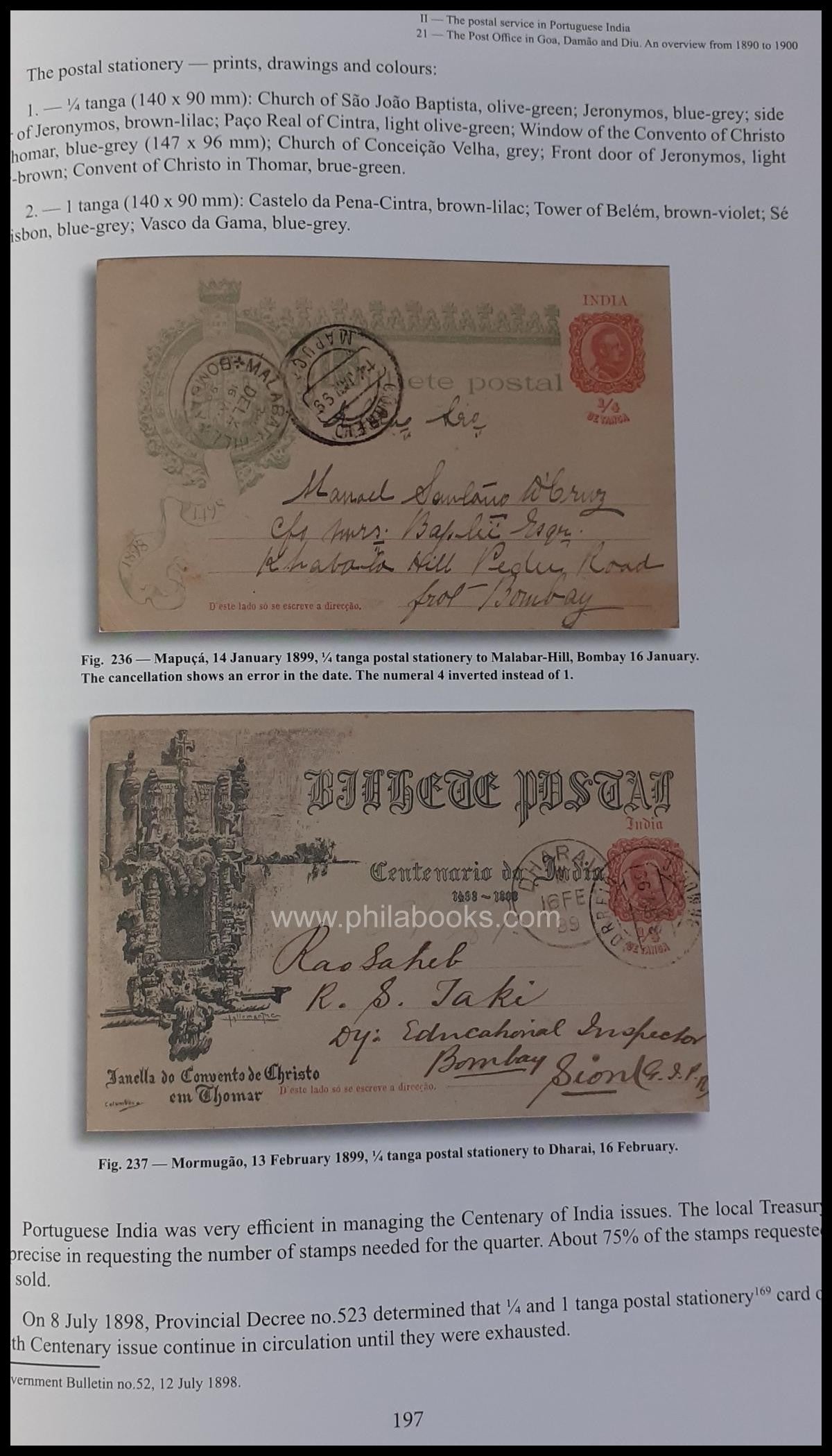 Barreiros, Luis & Eduardo: Portuguese India, Postal History and th ...