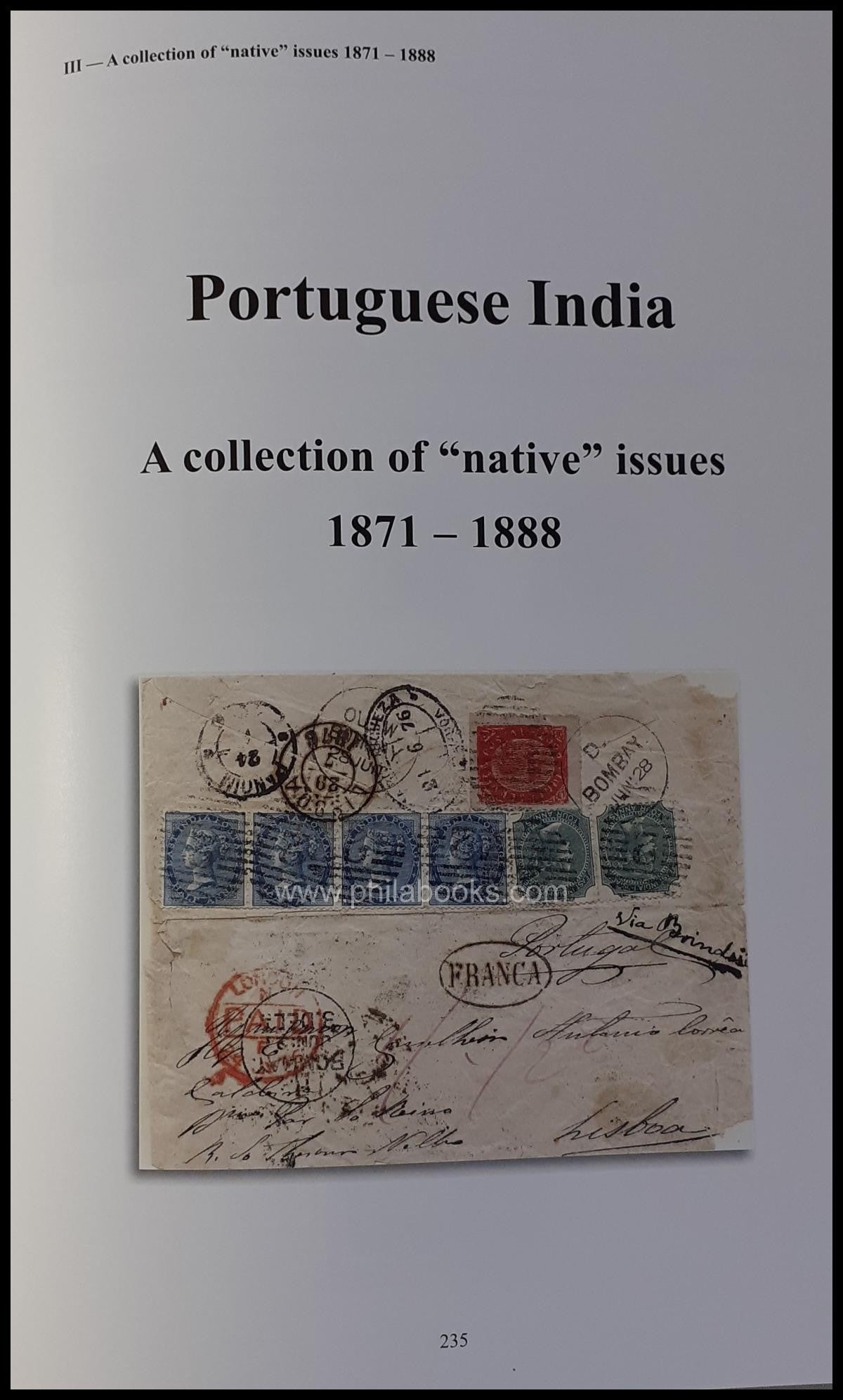 Barreiros, Luis & Eduardo: Portuguese India, Postal History and th ...