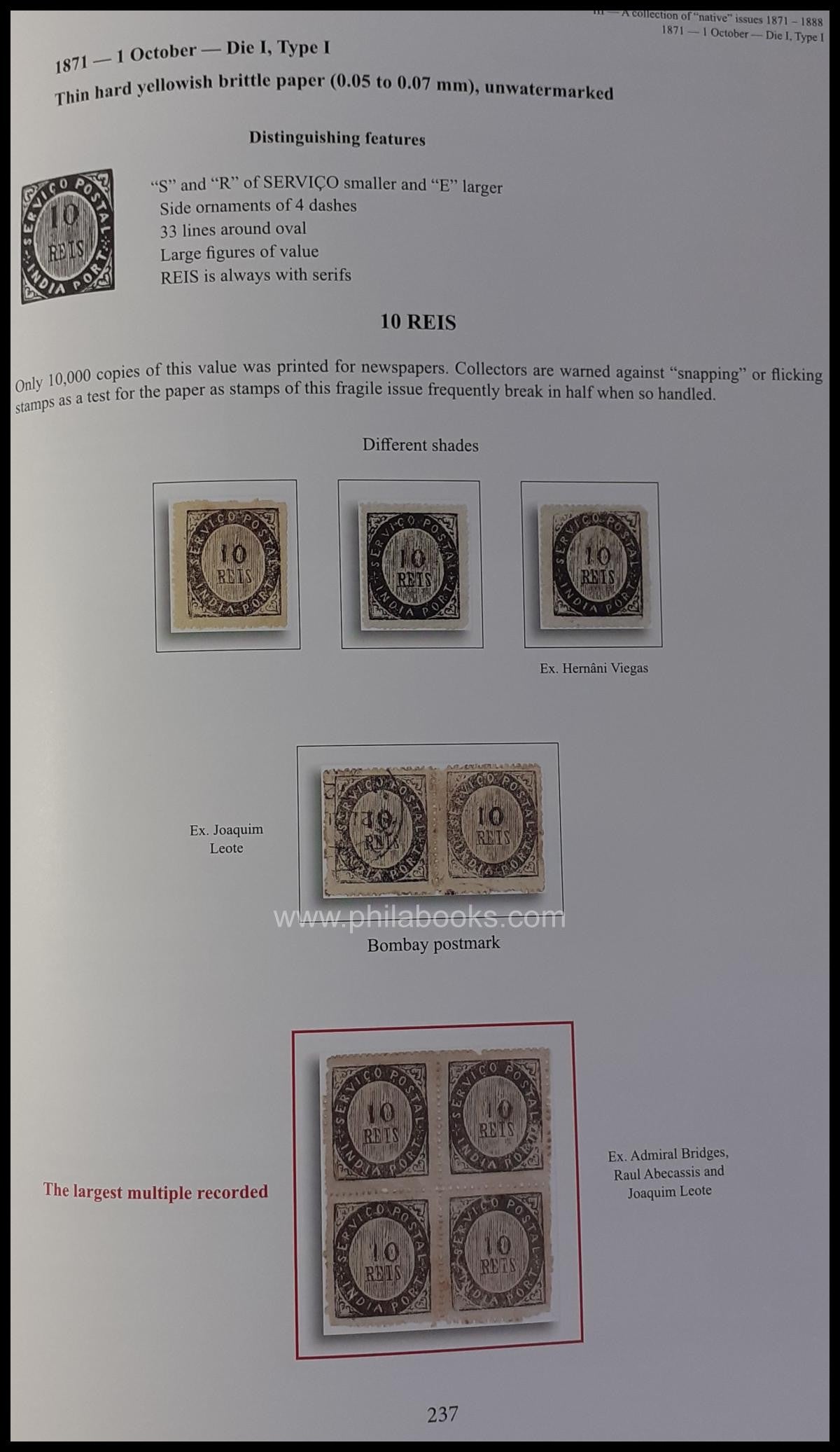 Barreiros, Luis & Eduardo: Portuguese India, Postal History and th ...