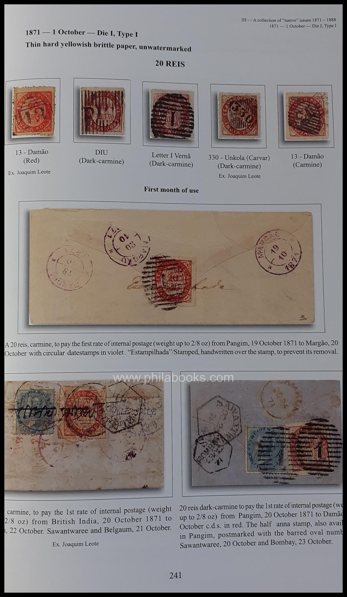 Barreiros, Luis & Eduardo: Portuguese India, Postal History and th ...