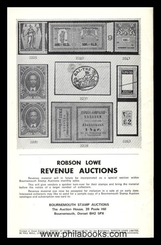RobsonLowe, Auktion, 1976-09