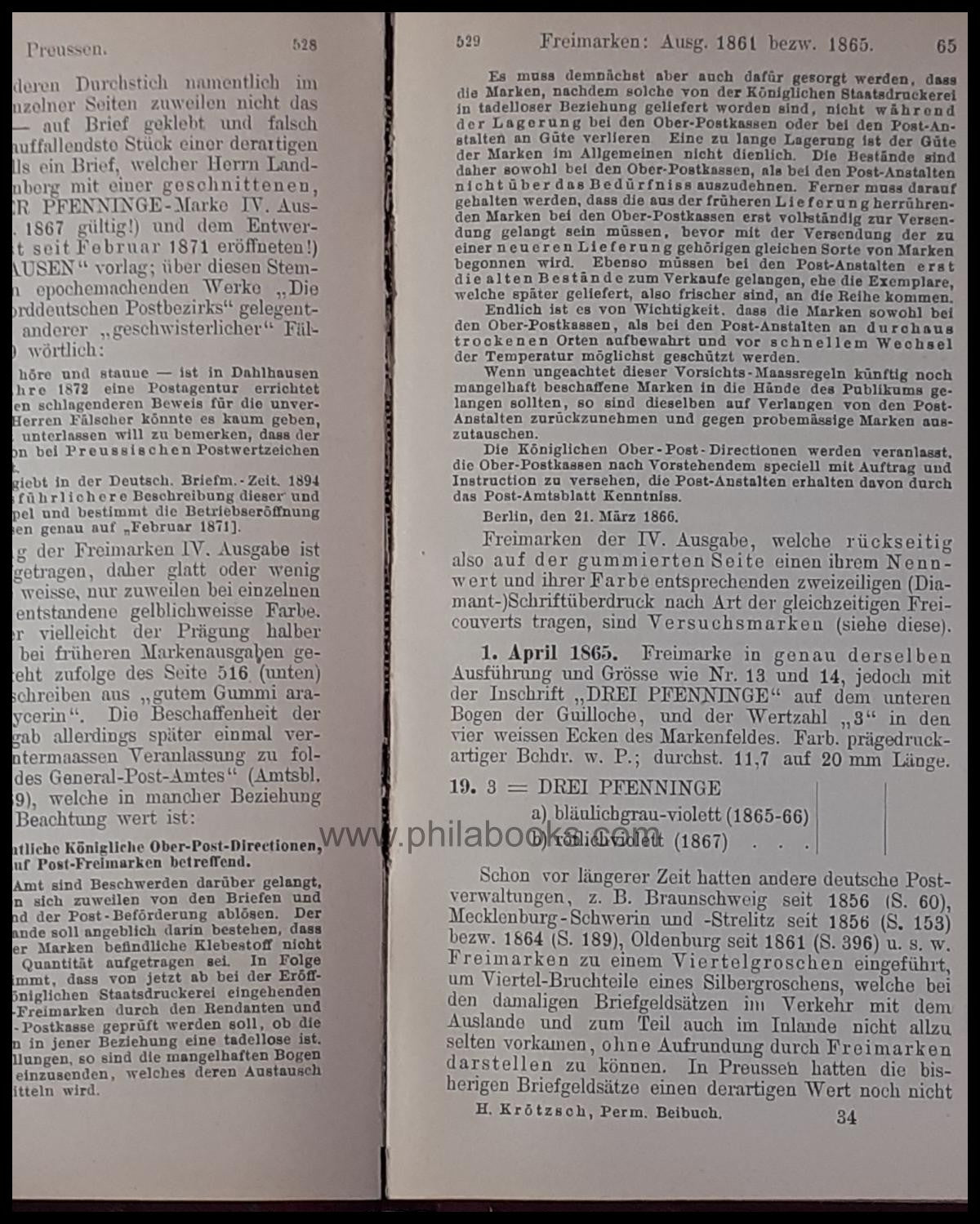 Ohrt, P., Krötzsch-Handbuch der Postfreimarkenkunde, Abschnitt XII ...