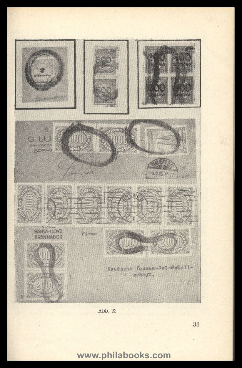 Stoebe, R., The German parcel stamps, published by Infla...