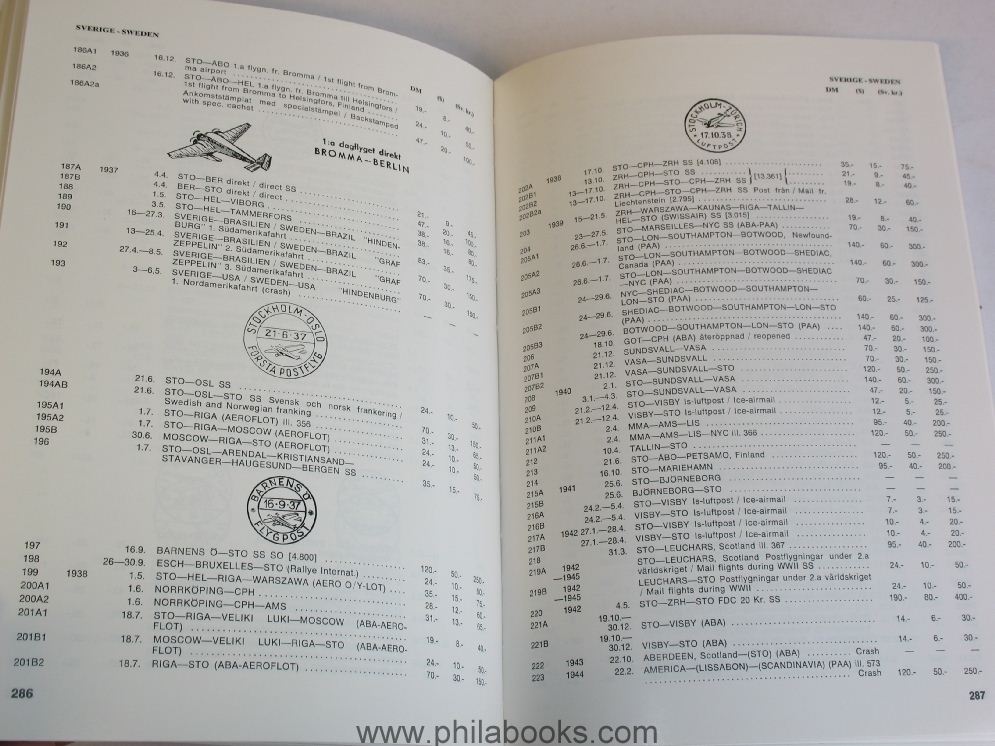 Lüning, Ö., Luftpostens historia i Norden, The History of Airmail  ...