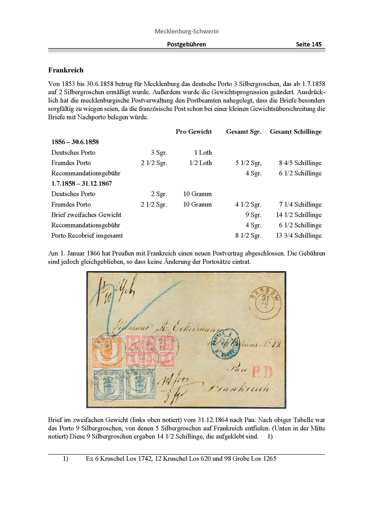 Berger, Florian: "Mecklenburg-Philatelie 1856 - 1867"